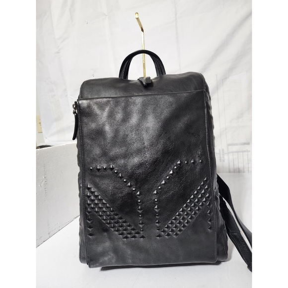 MCM Calfskin Embossed Medium M Moment Backpack Black main image 10